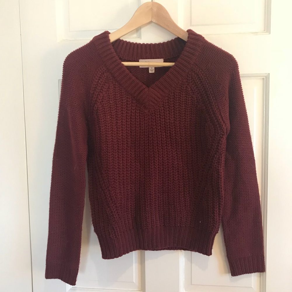 Philosophy maroon sweater